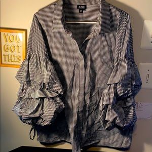Checkered Top by a.n.a. Size: XXL